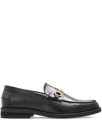 Duke & Dexter Wilde Leather Loafers In Black