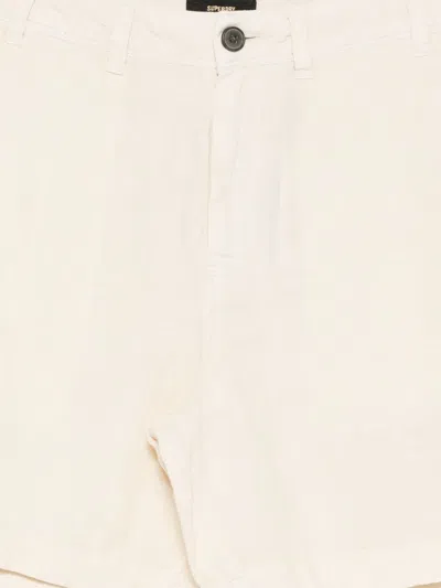 Superdry Buttoned Shorts In Neutral