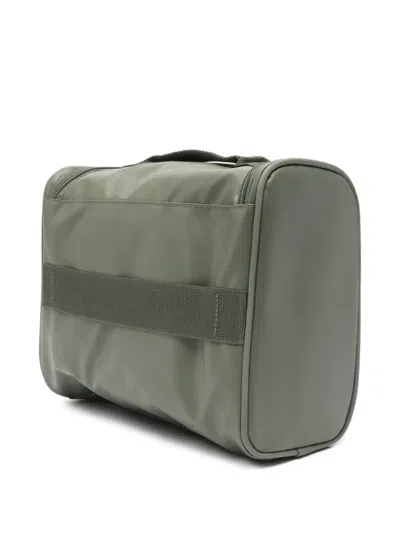 Mandarina Duck Logo-print Travel Pouch In Green