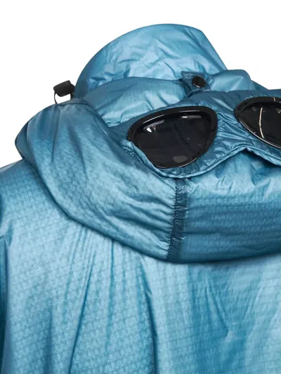 C.p. Company Nada Goggle-hooded Gilet In Blue