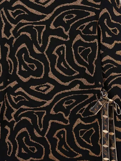 Pucci Embroidered Polyester Blend Oversize Sweater In Black