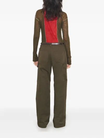 Tory Burch Colour-block Wool Polo Shirt In Multi