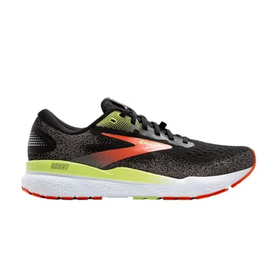 Pre-owned Brooks Ghost 16 Gore-tex 'black Mandarin Red Green' | Men's Size 9