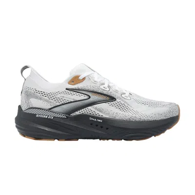 Pre-owned Brooks Glycerin Gts 22 'white Grey Black' | Men's Size 12