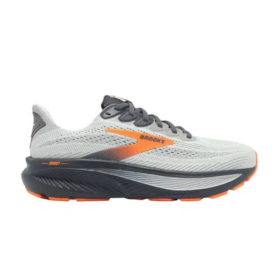 Pre-owned Brooks Ghost 17 Extra Wide 'oyster Mushroom Orange Ebony' | Grey | Men's Size 11 In Gray