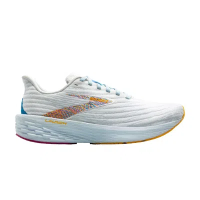 Pre-owned Brooks Launch 11 'white Murmur Blithe' | Men's Size 9