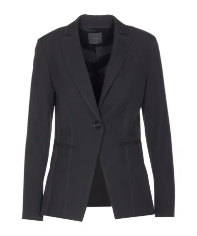 Pinko Tailored Jacket Notched Lapel In Black