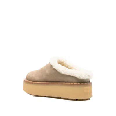 Prada Slingback Mules In Neutral