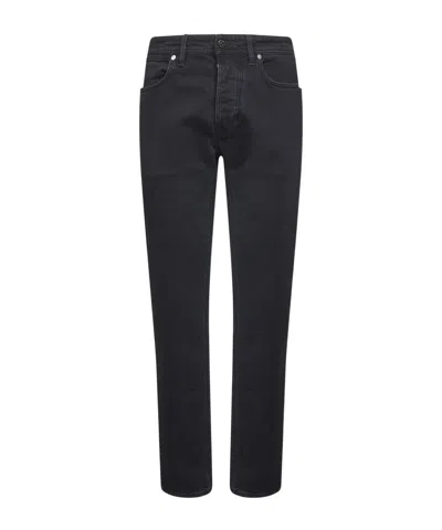 Stone Island J100007 Stretch Black Denim-rinsed Jeans In Black