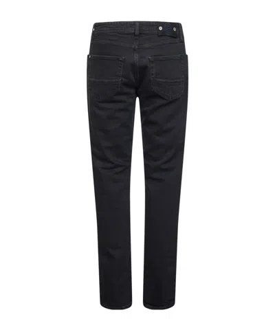 Stone Island J100007 Stretch Black Denim-rinsed Jeans In Black