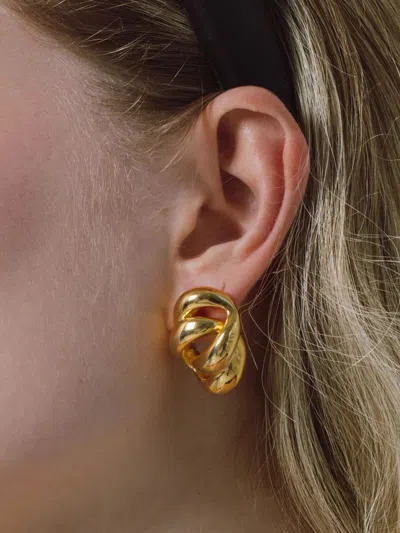 Jennifer Behr Lennox Earrings In Gold