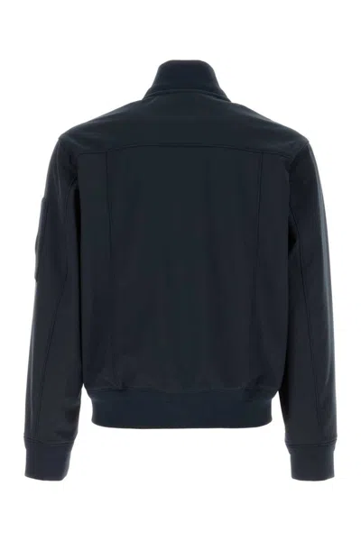 C.p. Company C.p.company Full Button Sweatshirt In Blue