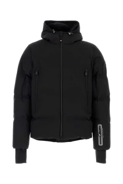 Moncler Grenoble Black Stretch Nylon Angren Down Jacket In Black