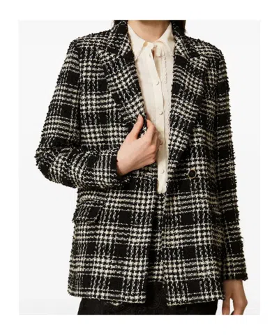 Twinset Black Blazer In Black