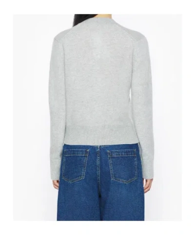 Maison Kitsuné Baby Fox Cardigan In Gray