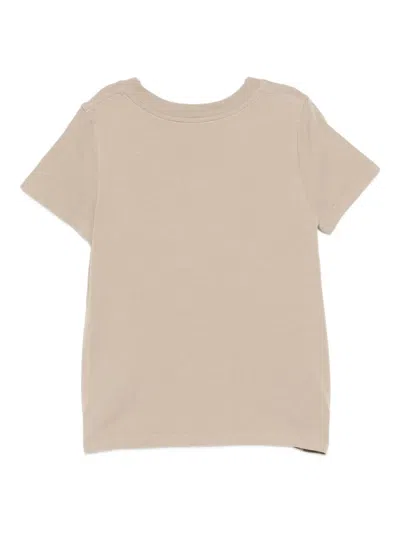 Chloé Logo-appliqué T-shirt In Brown