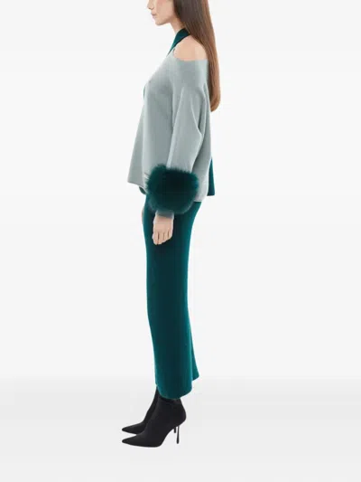 Izaak Azanei Criss-cross Sweater In Multi