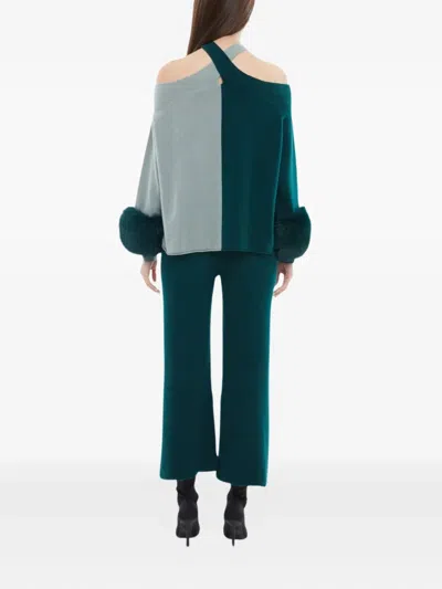 Izaak Azanei Criss-cross Sweater In Multi