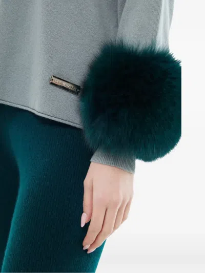 Izaak Azanei Criss-cross Sweater In Multi