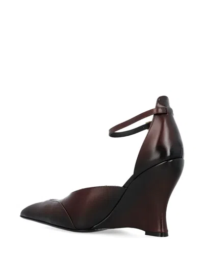 Knwls Pointed Pumps In Burgundy