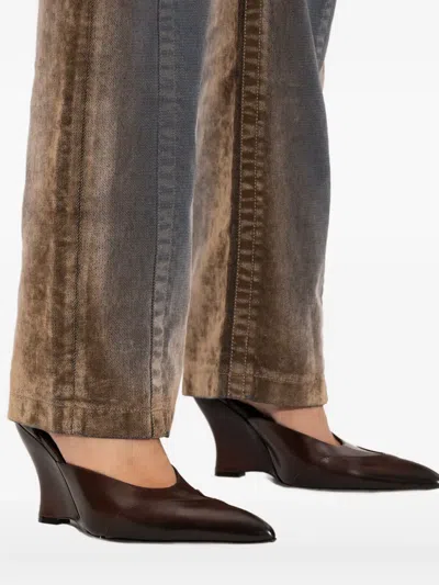 Knwls Pointed Pumps In Burgundy