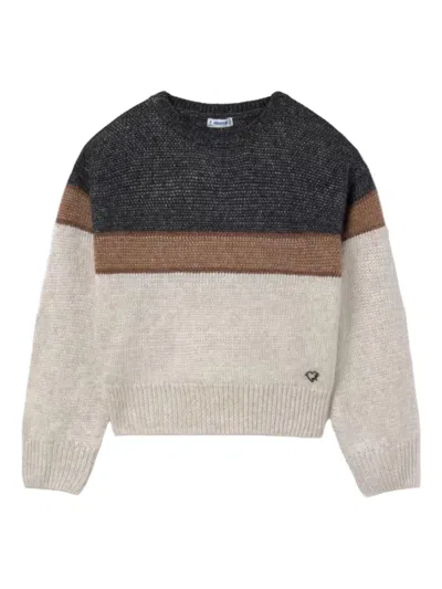 Mayoral Long-sleeve Sweater In Neutral