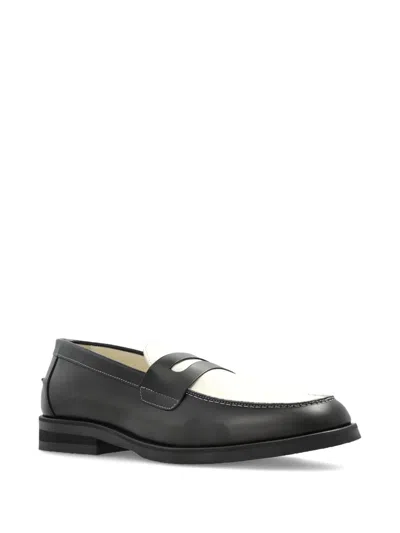 Duke & Dexter Wilde Penny Loafers In Black
