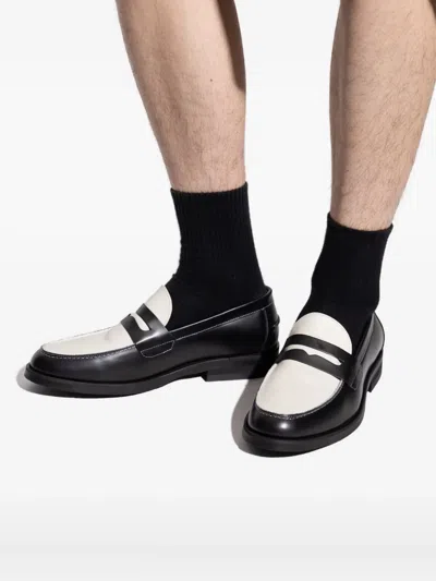 Duke & Dexter Wilde Penny Loafers In Black