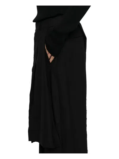 Songzio Cut-out Trousers In Black