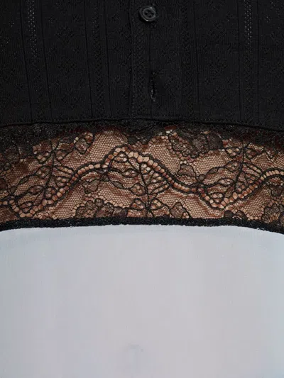 Coperni Lace-panelled Blouse In Multi