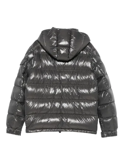 Moncler Maya Hooded Puffer Jacket In Gray