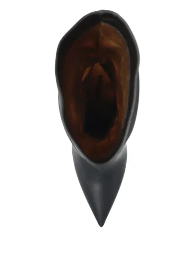 Dsquared2 Ruched Pointed Boots In Black