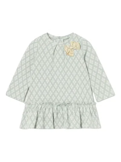 Mayoral Baby Jacquard Dress In Green