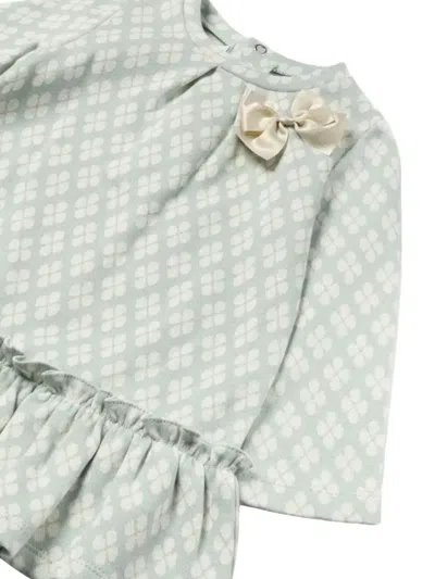 Mayoral Baby Jacquard Dress In Green