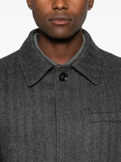 Brioni Flap-pocket Jacket In Gray