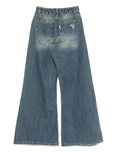 松紧裤腰牛仔裤