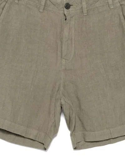 Superdry Washed Linen Shorts In Brown