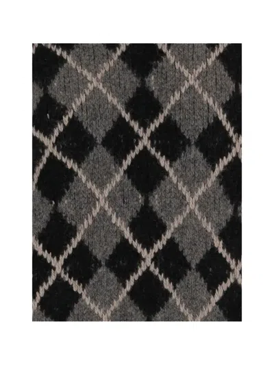 Khaite Pratt Oversize Argyle Plaid Cashmere Sweater In Multi