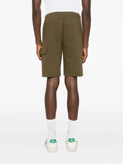 C.p. Company Drawstring-waist Cargo-pocket Shorts In Brown