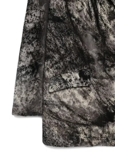 Avant Toi Abstract-pattern Blazer In Gray