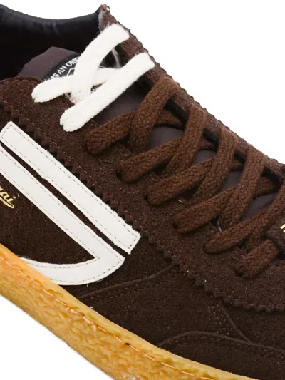 Puraai Logo-detail Sneakers In Brown