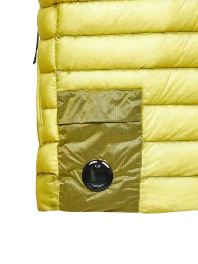C.p. Company D.d. Zipped-sleeveless Gilet In Yellow
