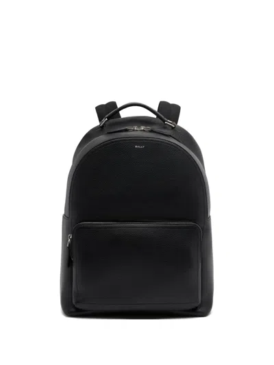 Bally Capitol Grained-leather Backpack In Black