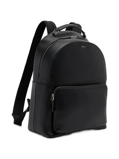 Bally Capitol Grained-leather Backpack In Black