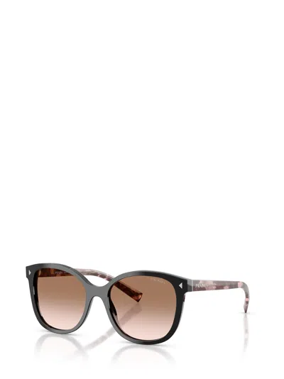 Prada Full Frame Sunglasses In Brown