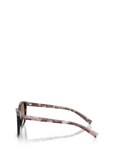Prada Full Frame Sunglasses In Brown