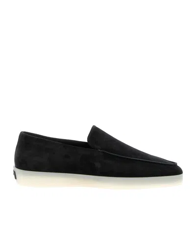 Fear Of God Suede Loafers With Rubber Sole And Round Toe In Black