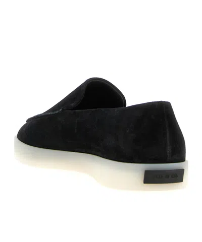 Fear Of God Suede Loafers With Rubber Sole And Round Toe In Black