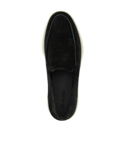 Fear Of God Suede Loafers With Rubber Sole And Round Toe In Black