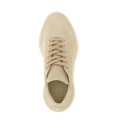 Fear Of God Low Top Suede Sneakers With Rubber Sole In Neutral
